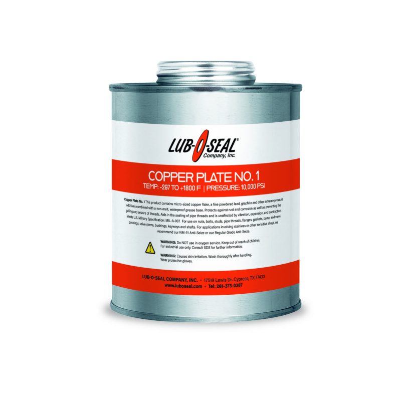 Lub-O-Seal Copper Plate® No.1 Anti-seize Compound - Image 6